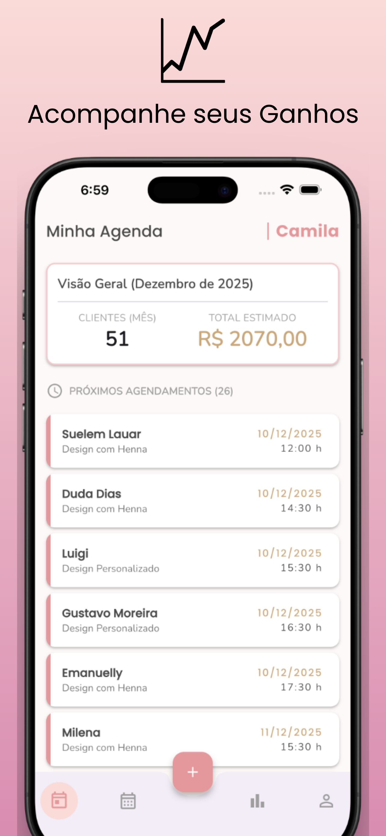 Tela Financeiro