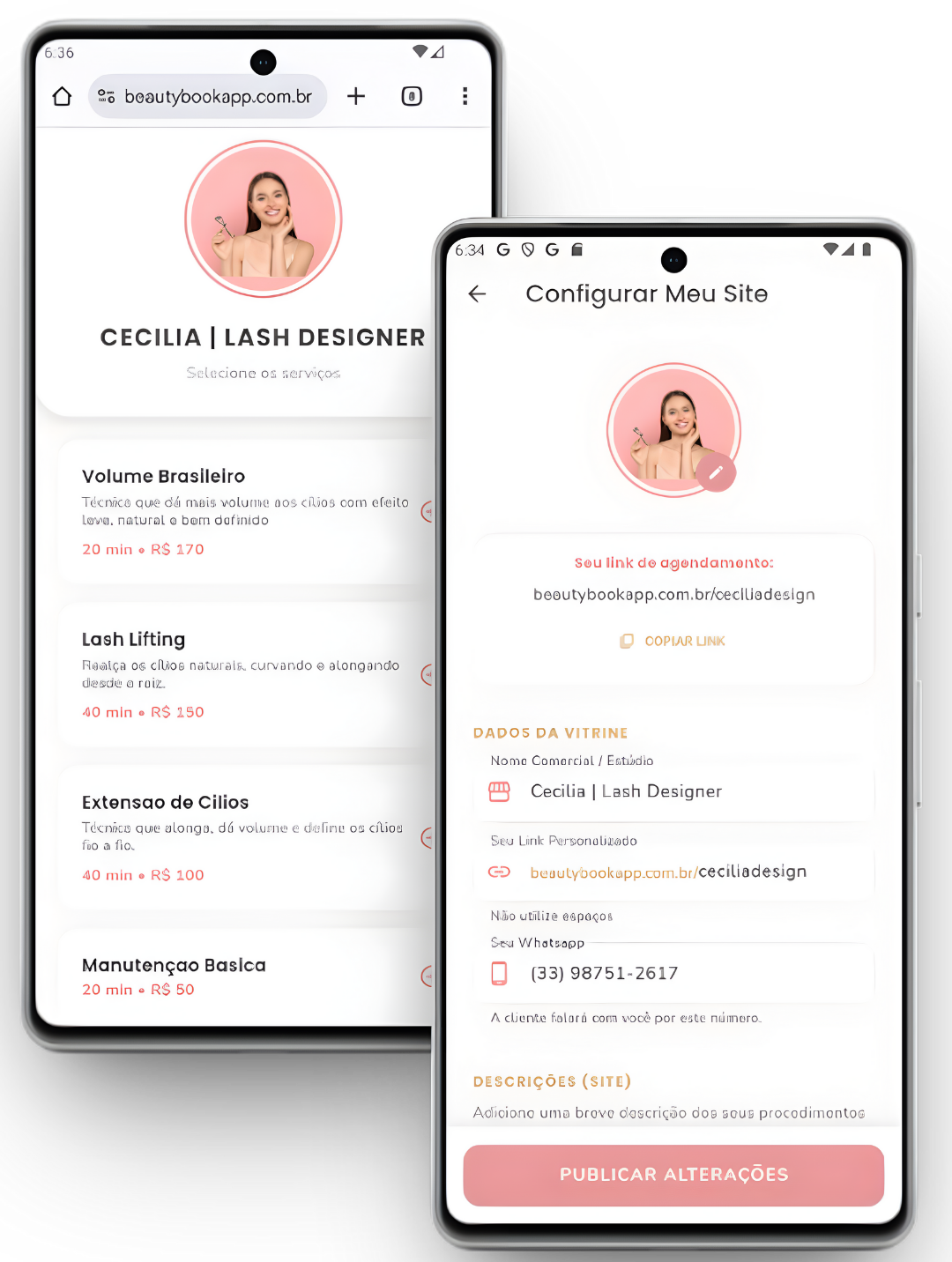 Mockup do Site Profissional